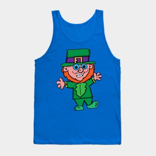 Cartoon Leprechaun Tank Top